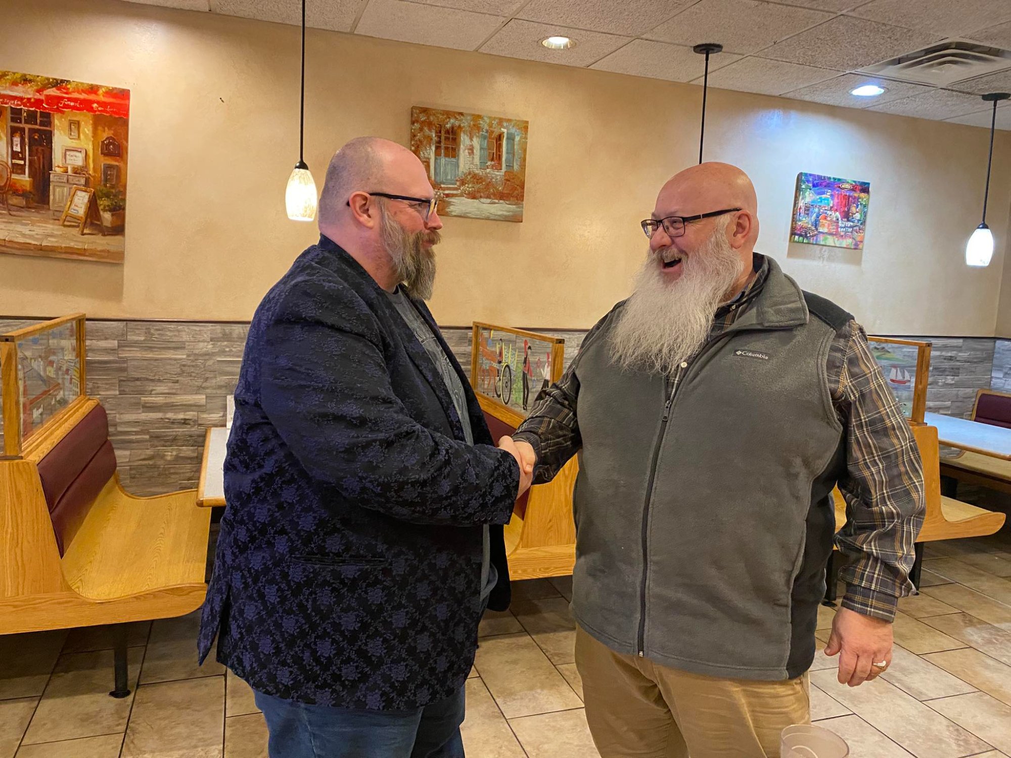 Drew meeting with constituents